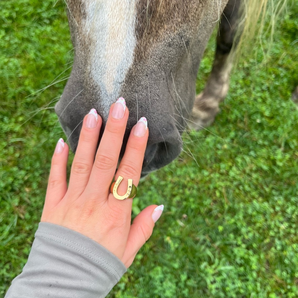 Gold Horseshoe Ring